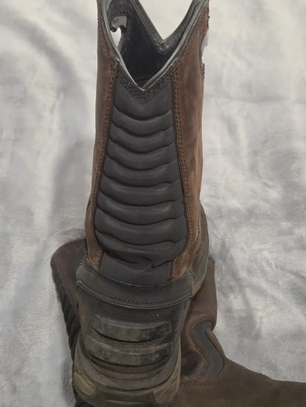 Cody James Brown Leather Pull-On Work Boots